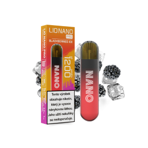 Elektronická cigareta jednorázová Lio Nano PRO Blackberries Ice 16mg/ml