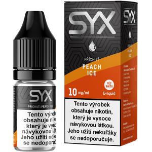 Liquid Syx Nic Salt 10ml Peach Ice 10mg/ml