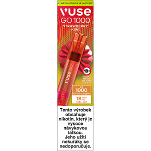 Elektronická cigareta jednorázová Vuse Go 1000 Pen Strawberry Kiwi 18mg/ml