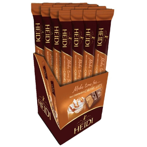 Heidi tyčinka z mléčné čokolády 37g Caramel Latte