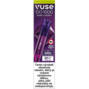 Elektronická cigareta jednorázová Vuse Go 1000 Pen Dark Cherry 20mg/ml