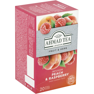 Čaj Ahmad Tea Peach&Raspberry 20sáčků