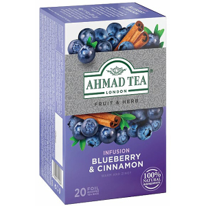 Čaj Ahmad Tea Blueberry+Cinnamon ALU 20x2g