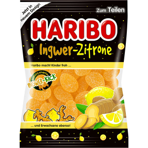 Haribo Ingwer Zitrone - Želé s příchutí zázvoru a citronu 160g