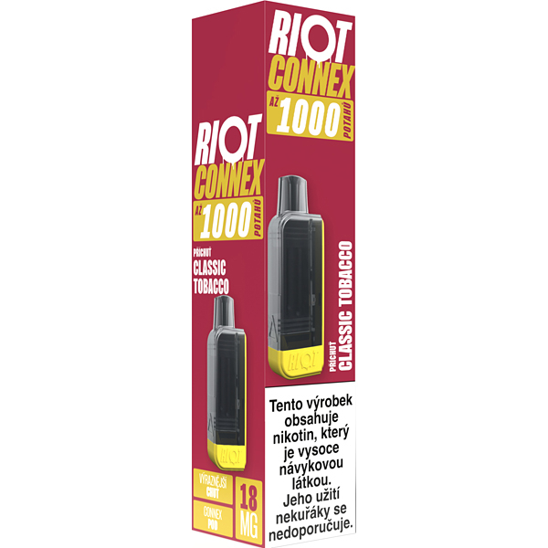 Pod Riot Connex 1000 Classic Tobacco 18mg/ml