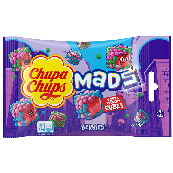 Želé Chupa Chups Mads Cubes 45g Berries