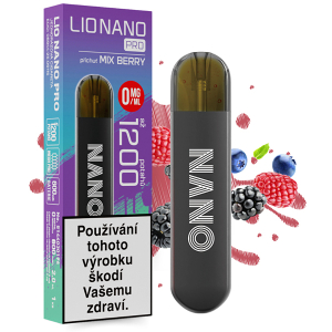 Elektronická cigareta jednorázová Lio Nano PRO Mix Berry 0mg/ml