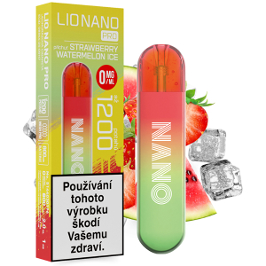 Elektronická cigareta jednorázová Lio Nano PRO Strawberry Watermelon Ice 0mg/ml