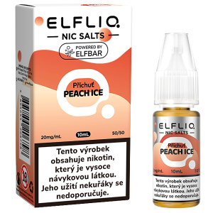 Liquid Elfliq Nic Salt 10ml Peach Ice 20mg/ml