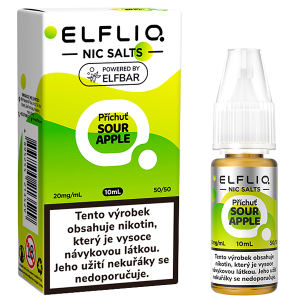 Liquid Elfliq Nic Salt 10ml Sour Apple 20mg/ml