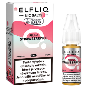 Liquid Elfliq Nic Salt 10ml Strawberry Ice 20mg/ml