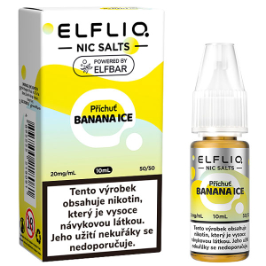 Liquid Elfliq Nic Salt 10ml Banana Ice 20mg/ml