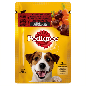 Pedigree kapsička s hovězím a jehněčím ve šťávě 100g