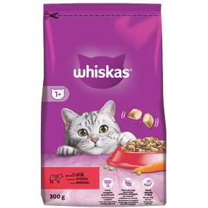 Whiskas Granule s hovězím 300g