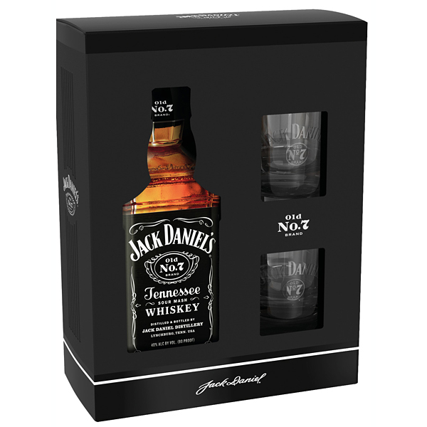 Jack Daniel's 0,7 l 40% + 2x sklo GB