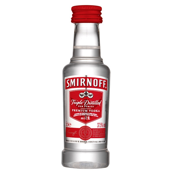 Mini Smirnoff Red 37,5% 0,05l (holá láhev)